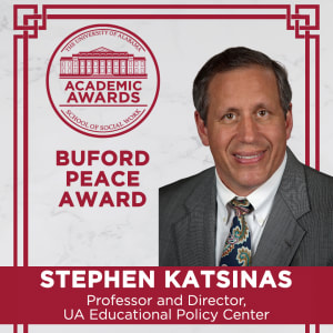 Dr. Katsinas announced as Buford Peace Award in 2006