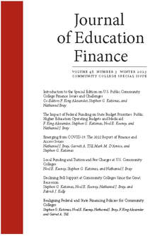 Cover of Journal of Education Finance
